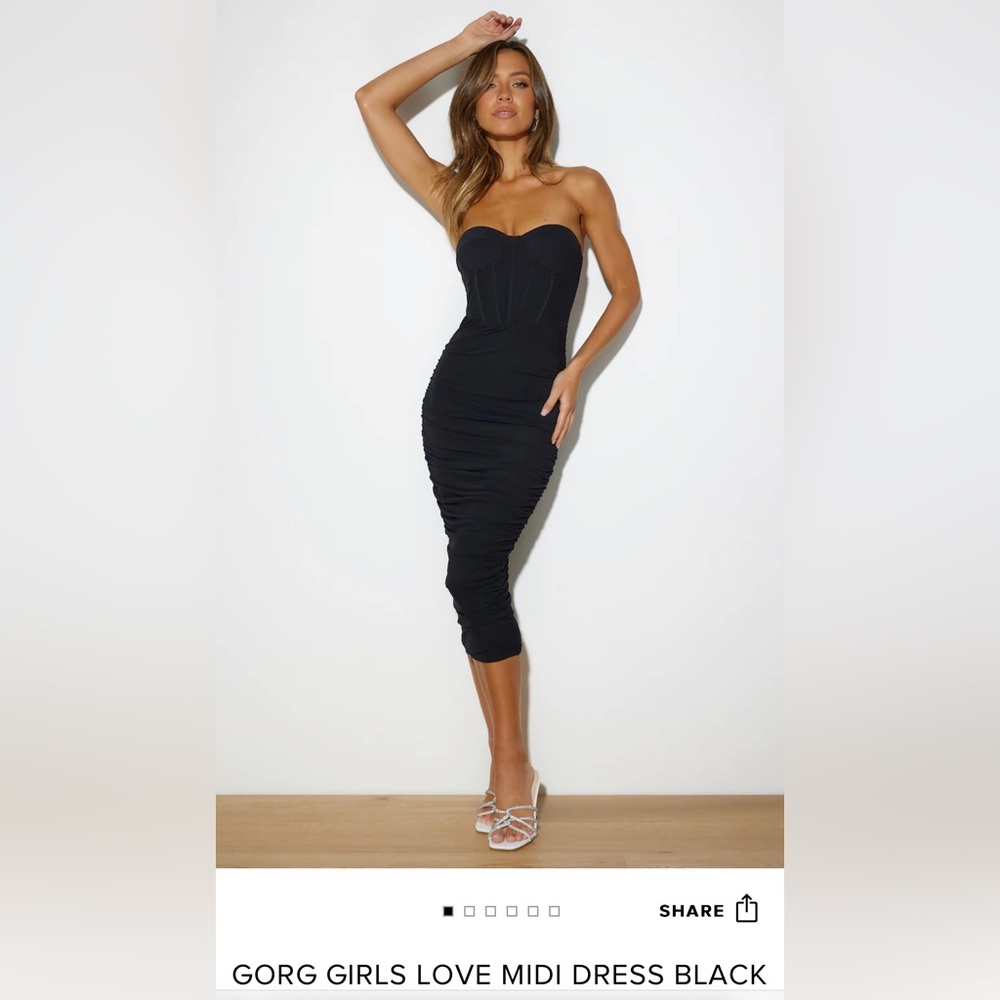 HELLO MOLLY GORG GIRLS LOVE MIDI DRESS